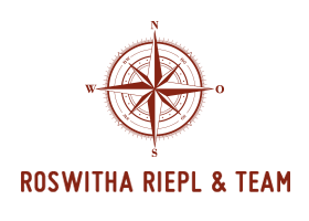 Logo von Roswitha Riepl und Team mit Kompass